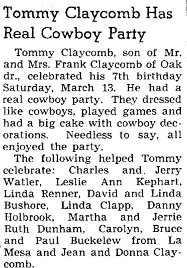 1949 tom party