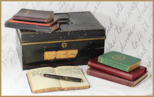 box with diaries